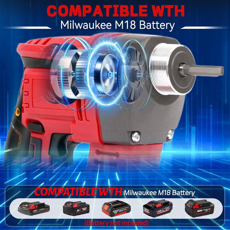 vokoroad Handheld Concrete Vibrating Tool for Milwaukee 20V Max Battery, Construction Insertion 5,000VPM Flexible Portable Cement Vibrator with 3.8FT Shaft Rod, Remove Air Bubble and Mix Concrete(No Battery) - Image 3